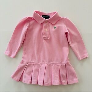 Ralph Lauren 12 Months Baby Girl Pink Polo Dress